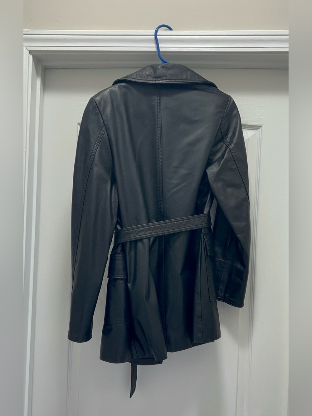 Vintage The Leather Ranch - Le Ranch Du Cuir Leather Women’s Coat Size 2 - Picture 4 of 16